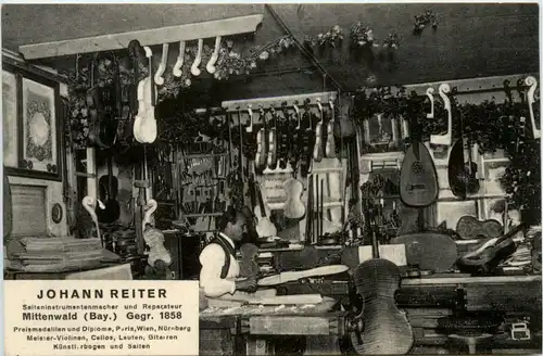 Mittenwald, Johann Reiter, Saiteninstrumentenmacher -390306