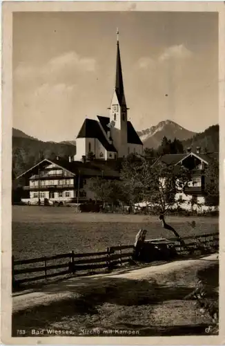 Bad Wiessee, Kirche mit Kampen -390254