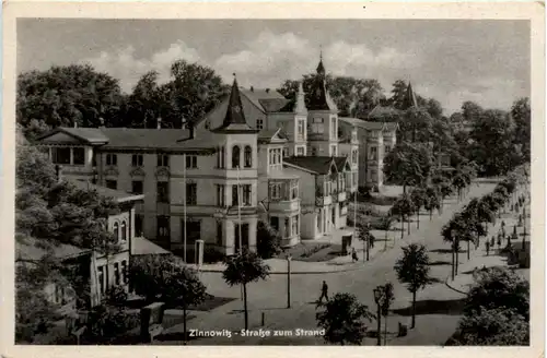 Seebad Zinnowitz, Strasse zum Strand -390816