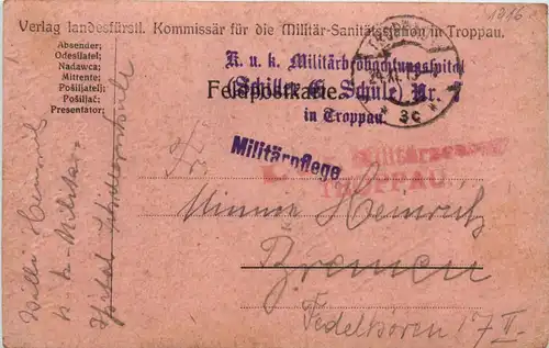 KuK - Feldpost Militärbeobachtungsspital Troppau -478150