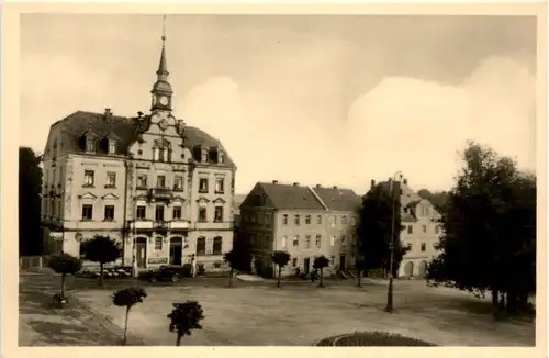 Rabenau, Rathaus und Marktplatz -391216