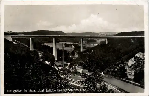 Siebenlehn i.Sa., die grösste Reichsautobahnbrücke -390108