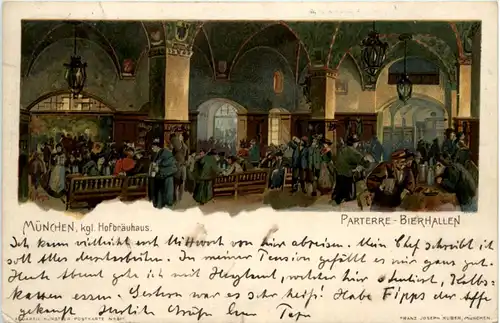 München - Hofbräuhaus - Litho -478366