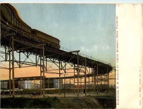 New York - Elevated RR Curve -450920