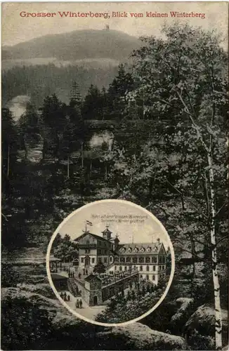 Grosser Winterberg, Sächs. Schweiz, Blick v.kl.Winterberg -391132