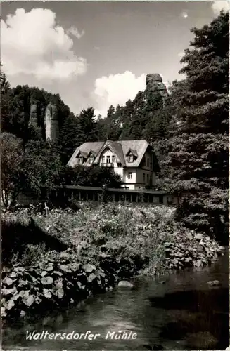 Waltersdorfer Mühle mit Polenztal, Sächs. Schweiz, -391172