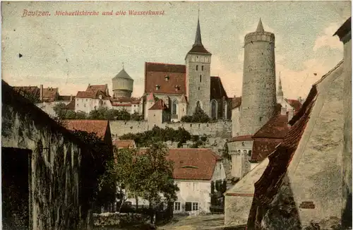 Bautzen, Michaeliskirche und alte Wasserkunst -389214