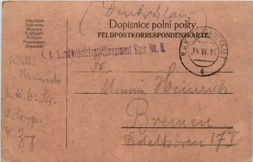 KuK Feldpost - Landsturminfanterieregiment Eger -477890