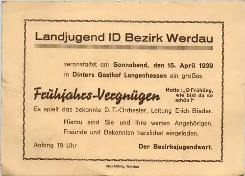 Bezirk Werdau - Landjugend -478818