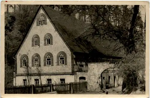 Dorfhain üb. Tharandt B. Dresden, Waldgasthaus Stübemühle -373562