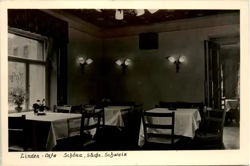 Schöna, Sächs.Schweiz, Linden-Cafe -391096