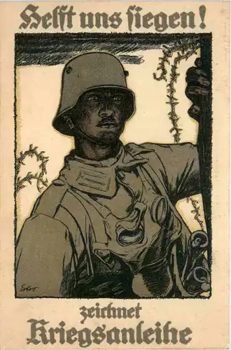 Zeichnet Kriegsanleihe - Feldpost - Fussart. Ersatz Abteilung -478008