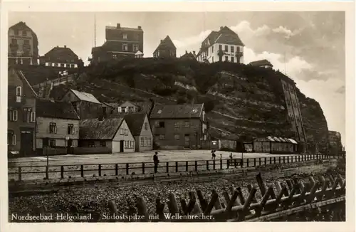 Helgoland, Südostspitze mit Wellenbrecher -391466