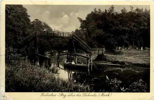 Hubertus-Steg über die Löcknitz Mark. -390942