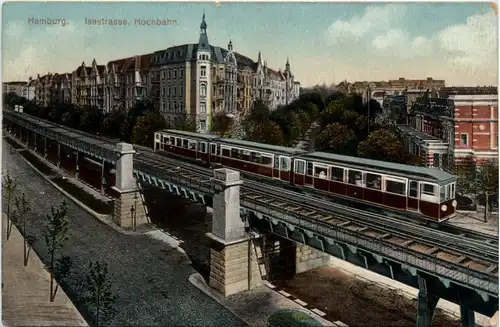 Hamburg, Isestrasse, Hochbahn -391486