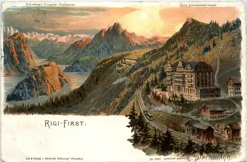 Rigi First - Litho Steinmann 1900 -479058