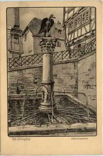 Alt-Wimpfen, Adlerbrunnen -391394