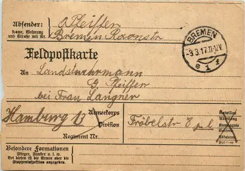 Feldpost Bremen -478002