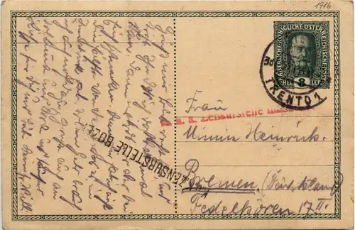 KuK Feldpost - Zensurstelle Bozen -478160