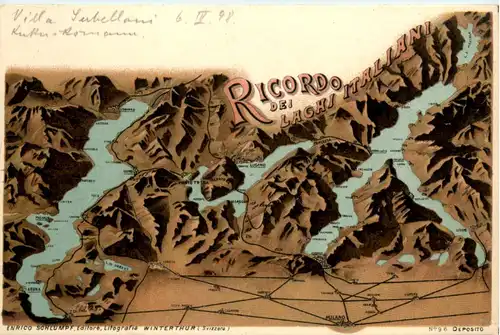 Ricordo dei Laghi Italiani - Litho Schlumpf -479358