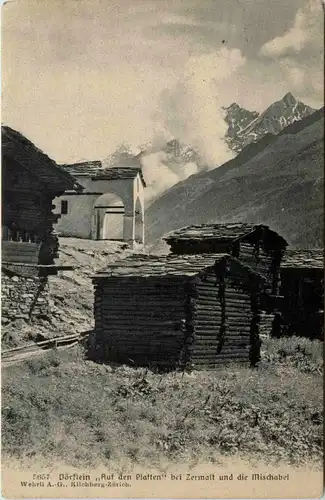 Auf den Platten bei Zermatt -451818