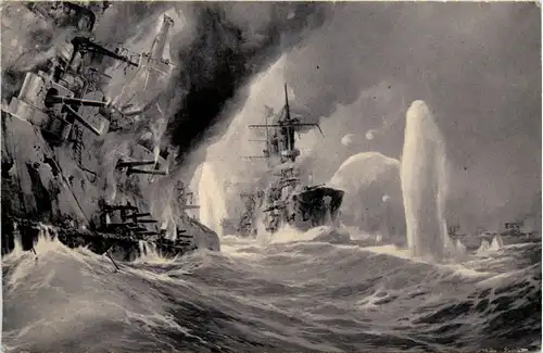 Vernichtung russischer Kriegsschiffe - Feldpost -478006