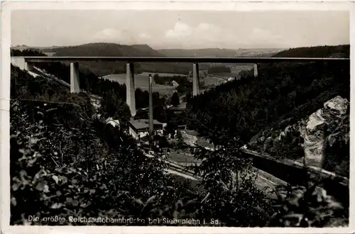 Siebenlehn i.Sa., die grösste Reichsautobahnbrücke -390138