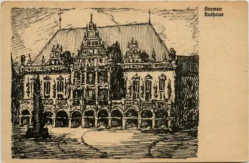 Bremen - Rathaus - Kriegsgefangenensendung -478066