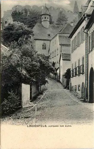 Lindenfels Odenwald - Aufgang zur Burg -452196