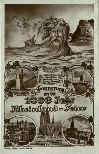 Erinnerung an die 1000 Jahr Rheinland Feier - Köln Speyer Worms -478706
