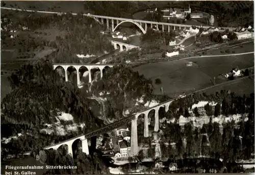 Sitterbrücken bei St. Gallen - Fliegeraufnahme -479074