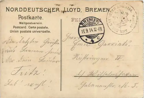 Bremerhaven - Lloydhalle - Feldpost -478246