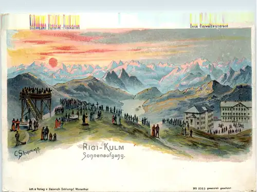 Rigi-Kulm - Litho Schlumpf -479044