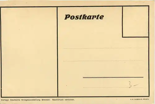 Bremen - Deutsche Kriegsaustellung 1916 -478220