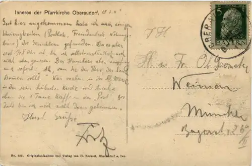 Oberaudorf, Inneres der Pfarrkirche -374850