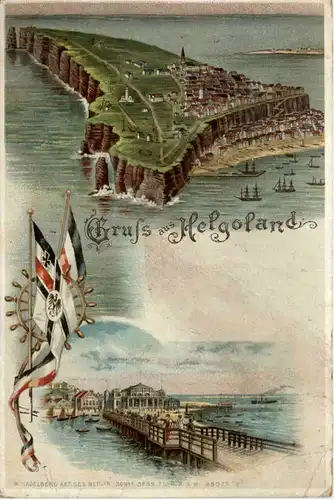 Gruss aus Helgoland - Litho -478280