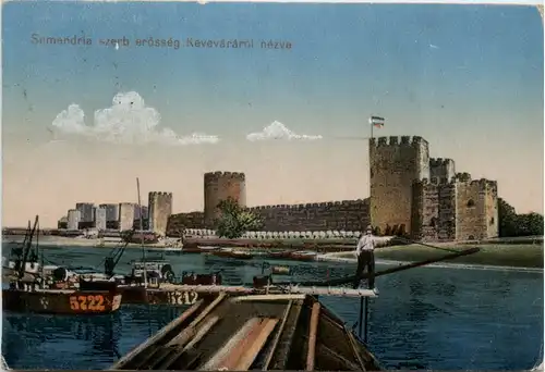 Semendria szerb erösseg Kevevaraarol nezve - Feldpost -479534