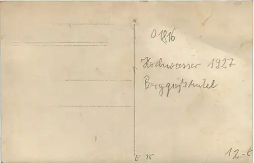 Bad Berggiesshübel - Hochwasser 1927 -478340