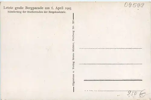 Freiberg in Sachsen - Letzte grosse Bergparade 1905 -478738