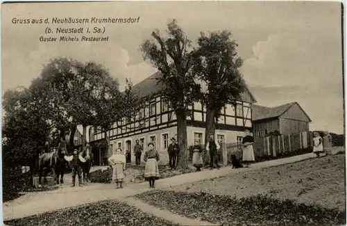 Gruss aus Neuhäusern Krumhermsdorf bei Neustadt in Sachsen -478758