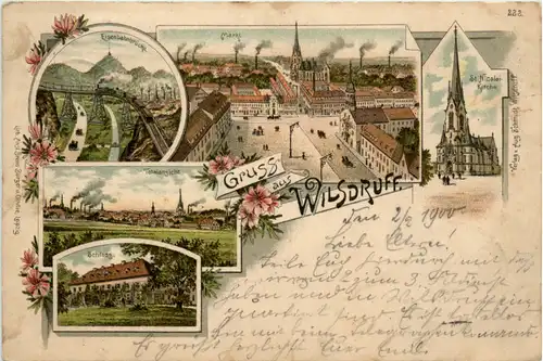 Gruss aus Wilsdruff - Litho -478496