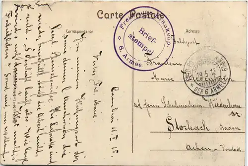 Cambrai - Feldpost 6. Armee -479384