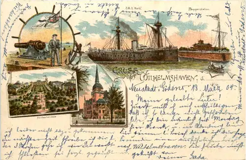 Gruss aus Wilhelmshaven - Litho -480718