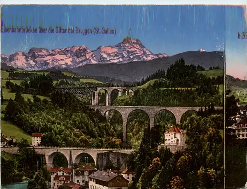 Eisenbahnbrücken über die Sitter bei Bruggen -479076