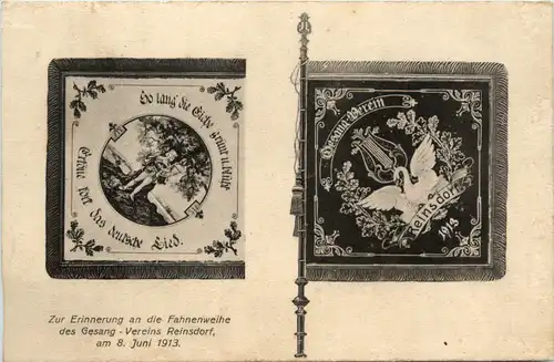Rheinsdorf - Erinnerung an die Fahnenweihe des Gesang Vereins 1913 -478990