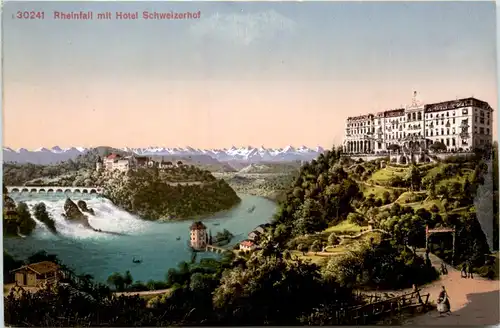 Rheinfall mit Hotel Schweizerhof -480204