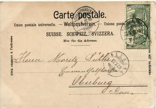 Schweiz Briefmarken gelaufen 1900 - Litho -480188