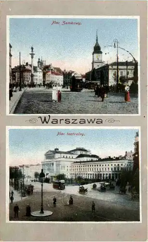 Warszawa - Plac Zamkowy - Plac teatralny - Feldpost Landwehr Division Bredow -481474