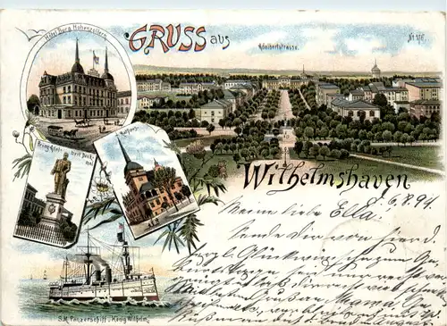 Gruss aus Wilhelmshaven - Litho -480694