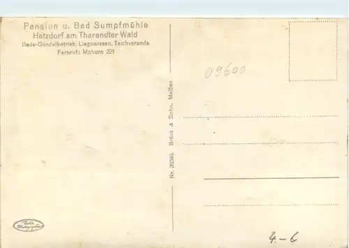 Hetzdorf - Pension Bad Sumpfmühle mit Hakenkreuz -478354